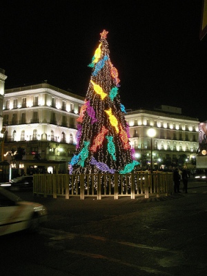 Arbol de Navidad en Madrid