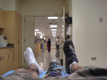 Dolor de pies en hospital